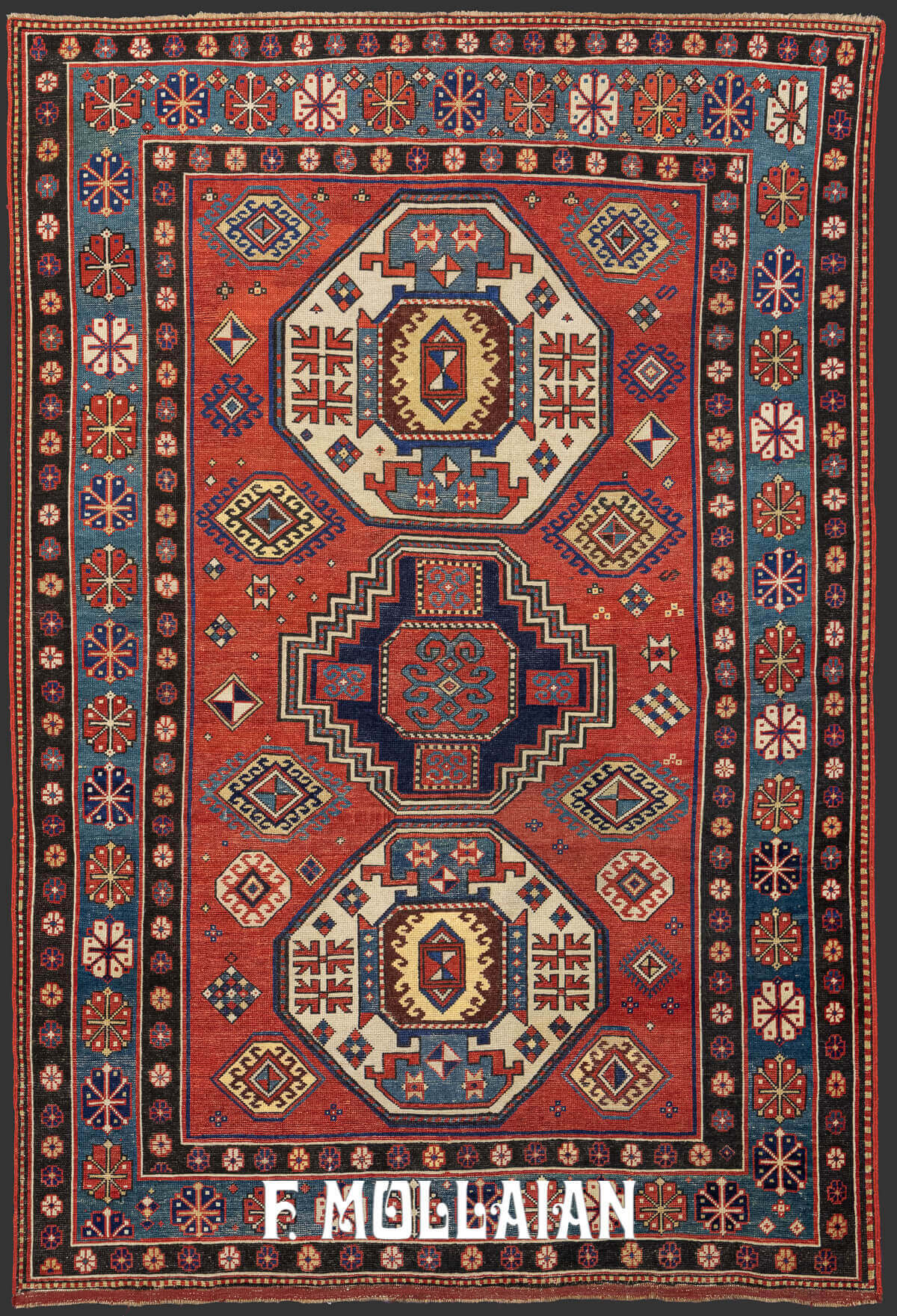 Antique Caucasian Kazak « Lori Pampak » Rug n°:88529216